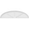 Ekena Millwork Elliptical 3 Spoke Architectural Grade PVC Pediment, 66"W x 17-1/2"H x 2"P PEDPS066X175ELL03 - alternate 2